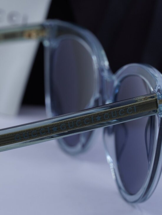 Gucci GG0565S 003 Women Cat Eye Sunglasses - Blue main image 10